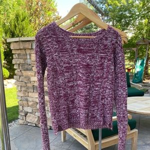 Marled maroon junior’s sweater